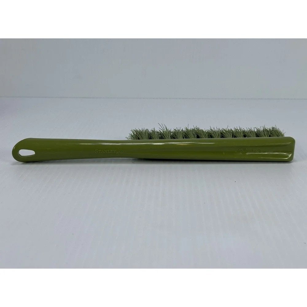 Vintage Stanley Slimline Green Plastic Cleaning Brush Product‎  Made in USA